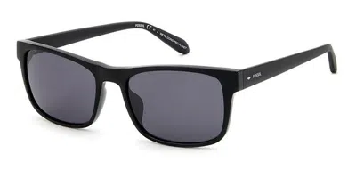 Fossil Fos 2124/g/s 003/ir Men's Sunglasses Black Size 56