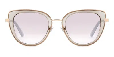 Fossil Fos 2158/g/s 22c/nq Women's Sunglasses Brown Size 52 In Gold