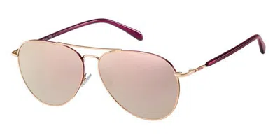 Fossil Fos 3102/g/s Au2/0j Men's Sunglasses Gold Size 58