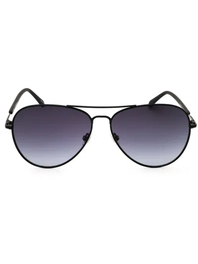 Fossil Fos 3104/g/s Sunglasses In Ruthenium  / Green