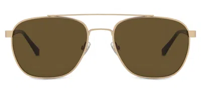 Fossil Fos 3111/g/s J5g/70 Occhiali Da Sole Oro Per Uomo In Gold