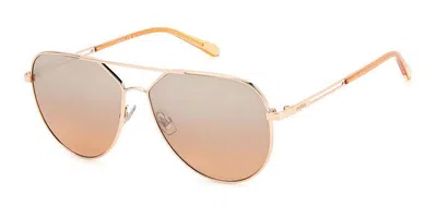 Fossil Fos 3134/g/s Au2/g4 Women's Sunglasses Gold Size 57