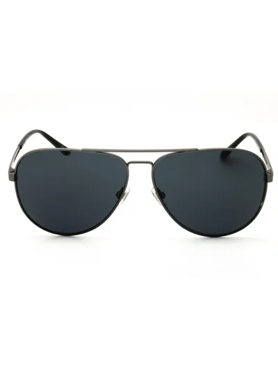 Fossil Fos 3136/g/s Sunglasses In Mtdk Ruthenium / Grey