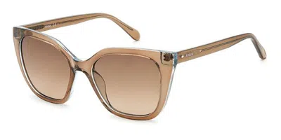 Fossil Fos 3138/g/s 09q/ha Women's Sunglasses Brown Size 54