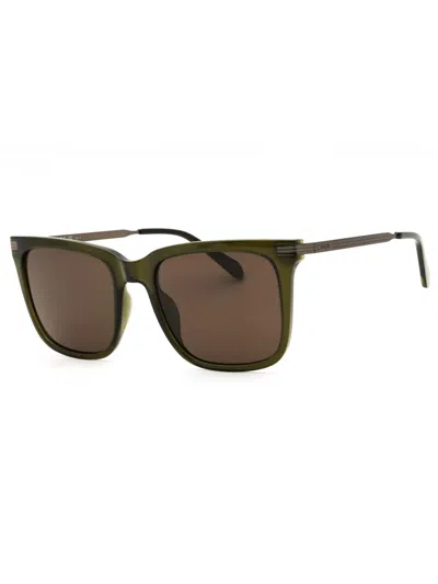 Fossil Fos 3152/g/s Sunglasses In Green Shinny/dark Grey Lens