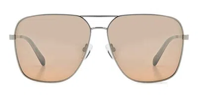 Fossil Fos 3154/g/s Asian Fit 6lb/g4 Women's Sunglasses Silver Size 61 In Gray