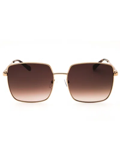 Fossil Fos 3156/g/s Sunglasses In Red Gold R/brown Sf