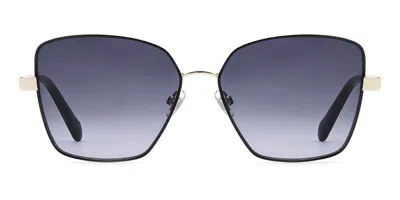 Fossil Fos 3182/g/s Asian Fit 3yg/9o Women's Sunglasses Gold Size 57 In Light Gold,black