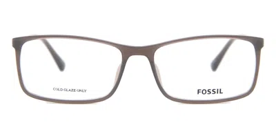 Fossil Fos 7044 63m Men's Glasses Clear Size 53 - Free Lenses - Blue Light Block Available In Transparent Grey