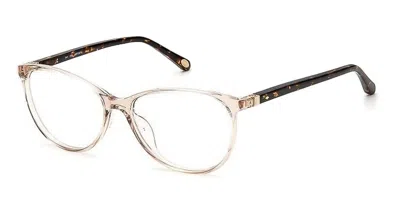 Fossil Fos 7050 2t3 Women's Glasses  Size 54 - Free Lenses - Blue Light Block Available In Transparent Beige Brown