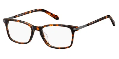 Fossil Fos 7075/g 086 Men's Glasses Tortoiseshell Size 52 - Free Lenses - Blue Light Block Available In Dark Tortoise