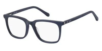 Fossil Fos 7089 Fll Men's Glasses Blue Size 50 - Free Lenses - Blue Light Block Available In Matte Blue