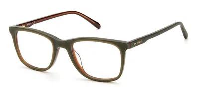 Fossil Fos 7109 Dld Men's Glasses Brown Size 51 - Free Lenses - Blue Light Block Available In Matte Green Brown