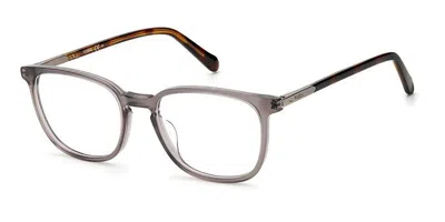 Fossil Fos 7116/g 63m Men's Glasses Clear Size 52 - Free Lenses - Blue Light Block Available In Transparent Grey