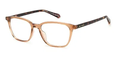 Fossil Fos 7126 Tui Women's Glasses Brown Size 52 - Free Lenses - Blue Light Block Available In Transparent Brown