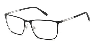 Fossil Fos 7129 003 Men's Glasses Black Size 57 - Free Lenses - Blue Light Block Available In Matte Black