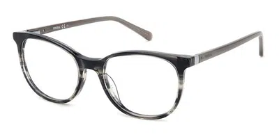 Fossil Fos 7143 2w8 Men's Glasses Grey Size 53 - Free Lenses - Blue Light Block Available In Grey Horn