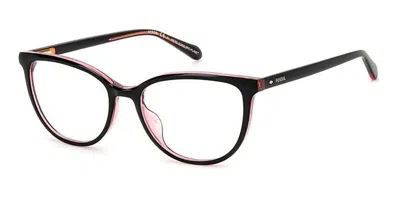 Fossil Fos 7144/g 3h2 Women's Glasses Black Size 54 - Free Lenses - Blue Light Block Available In Black Pink