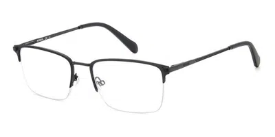 Fossil Fos 7147 003 Men's Glasses Black Size 55 - Free Lenses - Blue Light Block Available In Matte Black