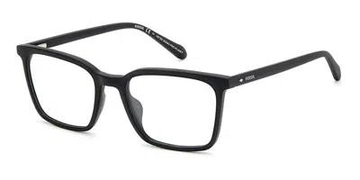 Fossil Fos 7148 003 Men's Glasses Black Size 53 - Free Lenses - Blue Light Block Available In Matte Black
