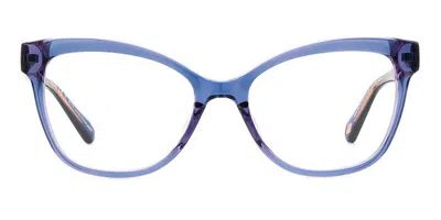 Fossil Fos 7152 Pjp Women's Glasses Blue Size 54 - Free Lenses - Blue Light Block Available In Transparent Blue