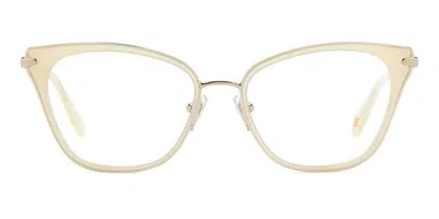 Fossil Fos 7162 Vk6 Women's Glasses White Size 53 - Free Lenses - Blue Light Block Available In Ivory White,gold