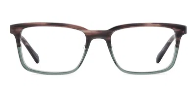Fossil Fos 7204/g Asian Fit 3fi Men's Glasses Brown Size 54 - Free Lenses - Blue Light Block Available In Brown Pattern,transparent Green