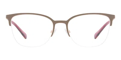 Fossil Fos 7217/g Asian Fit Tui Women's Glasses Brown Size 51 - Free Lenses - Blue Light Block Available In Light Brown