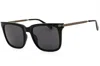 Fossil Fos3152gs Rectangular Black Frame Sunglasses In Black