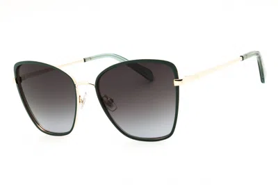 Fossil Fos3159gs Cat-eye Metal Frame Sunglasses In Green