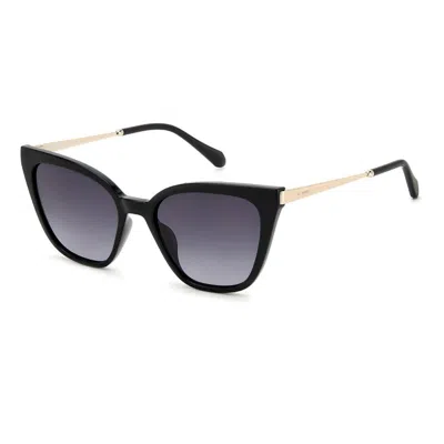 Fossil Gradient Grey Cat Eye Ladies Sunglasses Fos 2131/s 0807/9o 54 In Multi