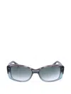 Fossil Gradient-lens Rectangle-frame Sunglasses In Blue