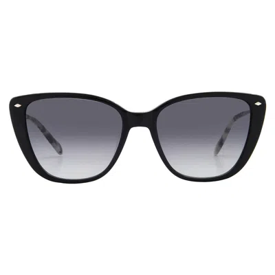 Fossil Grey Cat Eye Ladies Sunglasses Fos 2101/g/s 0807/9o 54 In Black