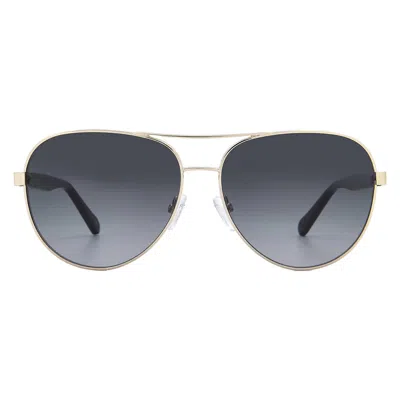 Fossil Grey Gradient Pilot Ladies Sunglasses Fos3150gs 03yg/9o 60 In Blue