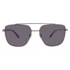 Fossil Grey Navigator Men's Sunglasses Fos 3129/g/s 0r80/ir 59 In Metallic