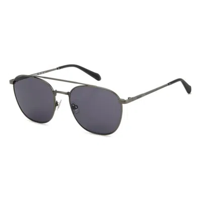 Fossil Grey Pilot Men's Sunglasses Fos 3139/g/s 05mo/ir 56 In Black