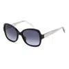 Fossil Grey Shaded Butterfly Ladies Sunglasses Fos 2121/s 0807/9o 56 In Black