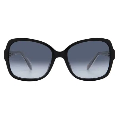 Fossil Grey Shaded Butterfly Ladies Sunglasses Fos 2121/s 0807/9o 56 In Brown