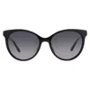Fossil 53mm Gradient Round Sunglasses In Black