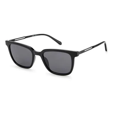 Fossil Grey Square Men's Sunglasses Fos 3130/g/s 0807/ir 54 In Black