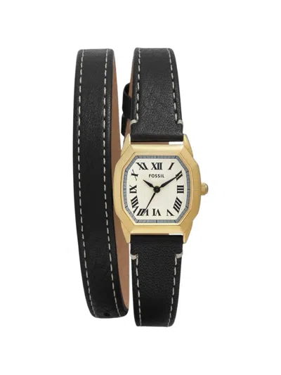 Fossil Harlow Three-hand 27mm Watch In Black