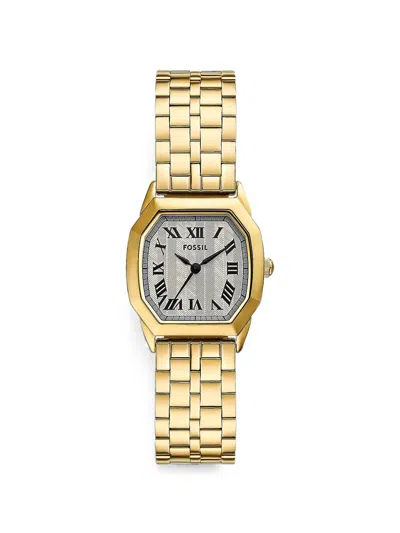 Fossil Harlow 27mm Watch In Gold