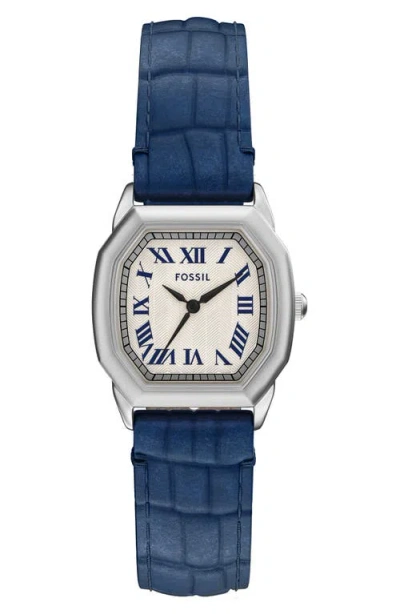 Fossil Harlow Watch, 27mm In Blue