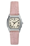 Fossil Women's Harlow Three-hand Light Pink Leather Watch, 27mm In Pink