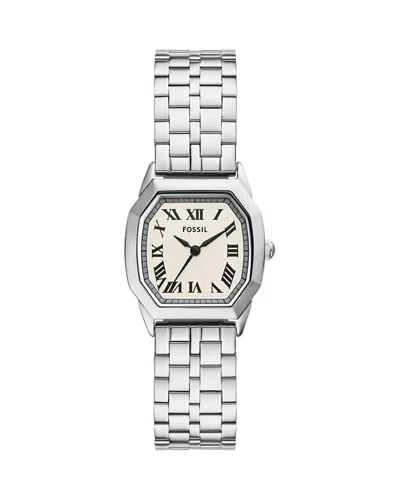 Fossil Women's Harlow Three-hand Stainless Steel Watch 27mm In Silver-tone