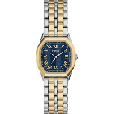 Fossil Harlow Two-tone Bracelet Watch, 27mm In Gold