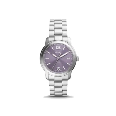 Pre-owned Fossil Heritage Analog Purple Dial Women's Watch Me3246