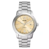 FOSSIL FOSSIL HERITAGE AUTOMATIC GOLD DIAL UNISEX WATCH ME3231