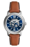 Fossil Men's Heritage Blue Dial Watch