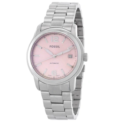 Fossil Heritage Automatic Pink Dial Unisex Watch Me3229